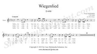 Schubert : Wiegenlied, D 498