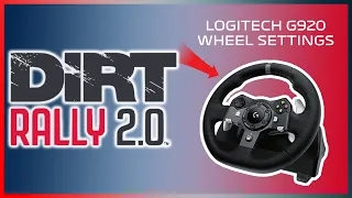 DiRT RALLY 2.0 - Logitech G920 Best Wheel Settings - Realistic Feel