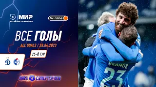 Все голы 28.04.2023 | 25 тур Мир РПЛ 2022/23