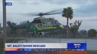 Group of hikers airlifted off Mt. Baldy