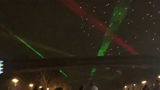 Epcot Forever Lasers During Fog