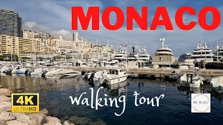 Monte Carlo - Monaco walking tour | French riviera |4K|