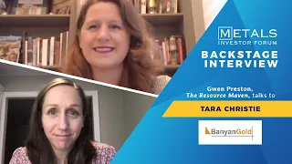 Gwen Preston talks to Tara Christie of Banyan Gold Corp. after the Jan. 2022 Metals Investor Forum