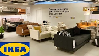IKEA SOFAS COUCHES COFFEE TABLES ARMCHAIRS FURNITURE SHOP WITH ME SHOPPING STORE WALK THROUGH