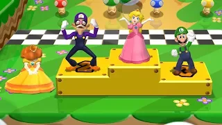Mario Party 9 Garden Battle - Peach vs Luigi vs Daisy vs Wauigi| Cartoons Mee
