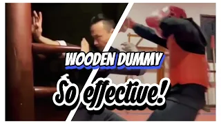 Wing Chun Wooden Dummy Skills #shorts #Wushu #KungFu
