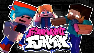 Monster School : Friday Night Funkin Challenge - Minecraft Animation