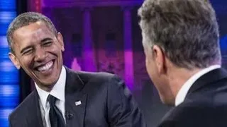 Barack Obama appears on The Daily Show with Jon Stewart