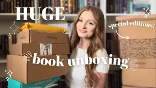 Huge Book Unboxing!🩷📦✨(fairyloot, bookish box, mystic box, and more!)