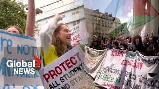 Pro-Palestinian protests spread to universities around the world as Gazans express gratitude