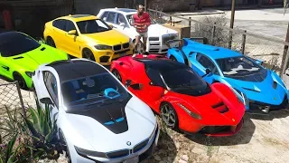 GTA 5 - Stealing Luxury Cars with Trevor! (Real Life Cars #03)