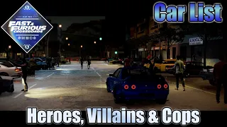 Fast and Furious Crossroads Car List | Online Ops & How to Unlock Wraps