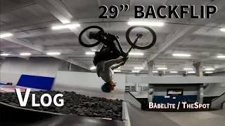 29" BIKE BACKFLIP!!! Bābelīte / thespot Backflip Vlog 23