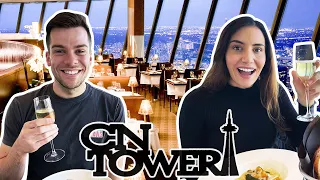 The Most INCREDIBLE Lunch up The CN Tower in Toronto! | 360 Restaurant | TORONTO Series
