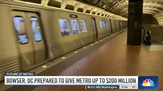 Mayor says DC ready to give Metro up to $200M to fill budget gap | NBC4 Washington