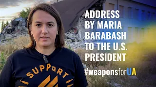 Maria Barabash address to the U.S. President Joe Biden #weaponsforUA