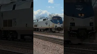 9 hour late Southwest Chief ft. Amtrak 161!