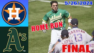 Houston Astros vs Oakland Athletics May 26, 2024 Game Highlights | MLB Highlights |2024 MLB Season