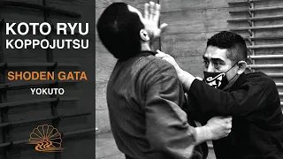 Yokuto 抒投, first form of the Koto Ryu Koppojutsu, Shoden Gata