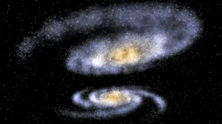 Milky Way & Andromeda Galaxy Collides - Universe Sandbox 2