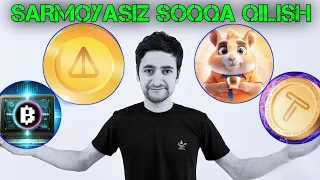 Notcoin,Hamster Kombat,Tapswap va Blumda sarmoyasiz pul ishlash! #sarmoyasizpulishlash #notcoin