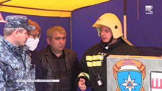 Спасатели потушили условный пожар в Усть-Джегуте