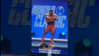 Hadi Choopan posing routine at finals Arnold classic 2024 bodybuilding show