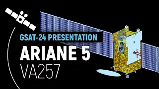 Flight VA257 – GSAT-24 Presentation | Ariane 5 Mission | Arianespace