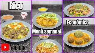 Menú Semanal Económico Para Familia De 4 #menusemanal #comida #delicious #recetas #cocinafacil