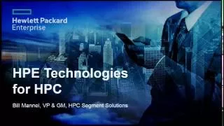 HPE Technologies for HPC