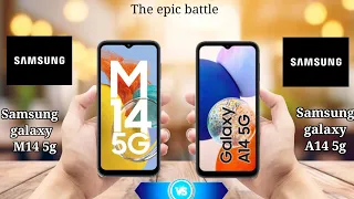 Samsung galaxy M14 5G vs Samsung galaxy A14 5G