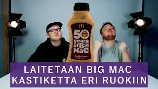 LAITETAAN BIG MAC KASTIKETTA ERI RUOKIIN w/ Eetu