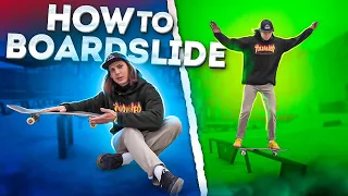 КАК ЛЕГКО СДЕЛАТЬ БОРДСЛАЙД НА СКЕЙТБОРДЕ | How to Boardslide on a Skateboard