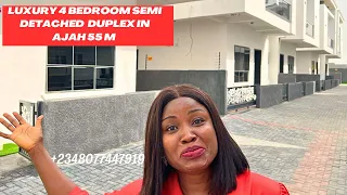 House  for sale in Lekki Lagos Nigeria:Most Affordable 4 Bedroom semi detached duplex bq  55m