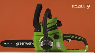 Обзор цепной пилы GREENWORKS GD24CSK2 | Ситилинк