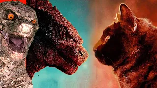 Godzilla vs GIANT Cat!?!