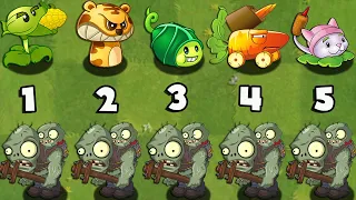 Every Premium Plants vs Big Brainz Gargantuar - Plants vs Zombies 2 (Pvz2 Gameplay)