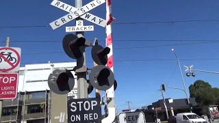 Bell St Level Crossing, Coburg, With Mechanical Bells (Before & After Upgrade)
