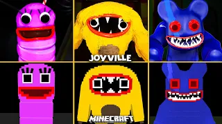 Joyville ALL JUMPSCARES vs MINECRAFT #2