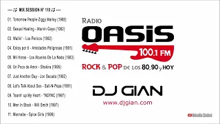 Dj GIAN - Rock & Pop Español Ingles De Los 80s y 90s - MIX 110 RADIO OASIS ♫