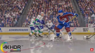 Colorado Avalanche vs Vancouver Canucks 4K! Full Game Highlights NHL 22 PS5 Gameplay