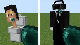 what`s inside skibidi toilet and cameraman in MINECRAFT