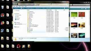 Changing Wallpapers Image in Windows Vista
