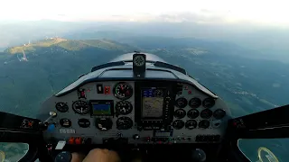 Tecnam P92 - Yet another time over the clouds, flying over Mt. Penice