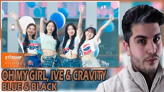 [ENG SUB] OHMYGIRL, IVE & CRAVITY - BLUE & BLACK REACTION | KPOP TEPKİ