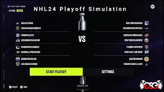 2024 NHL Stanley Cup Playoff Simulation in NHL24 (Single Game Elimination)