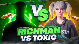 😱 RICHMAN vs TOXIC // 1x1 TDM FULL VIDEO 🔥