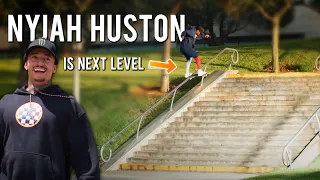 Nyjah Huston's Throw Away Part is Better Than Most Pro Parts! (Nyjah's "Shine On" Part REVIEW)