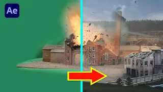 Factory EXPLOSION miniature scale model and VFX - full walkthrough