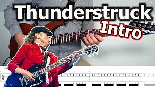 AC/DC - Thunderstruck Intro Guitar Riff (with Tabs)